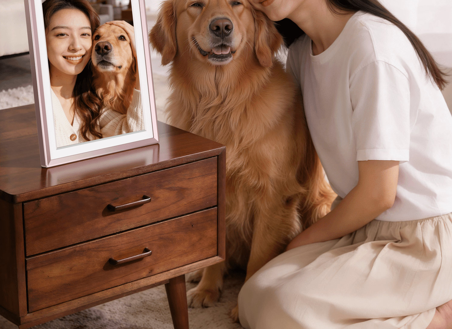 ARZOPA D14 Inch Digital Electronic Photo Frame Smart Cloud Frame Digital Album Photo Video Touch Display Desktop Wall Mount Gift for Girlfriend 3