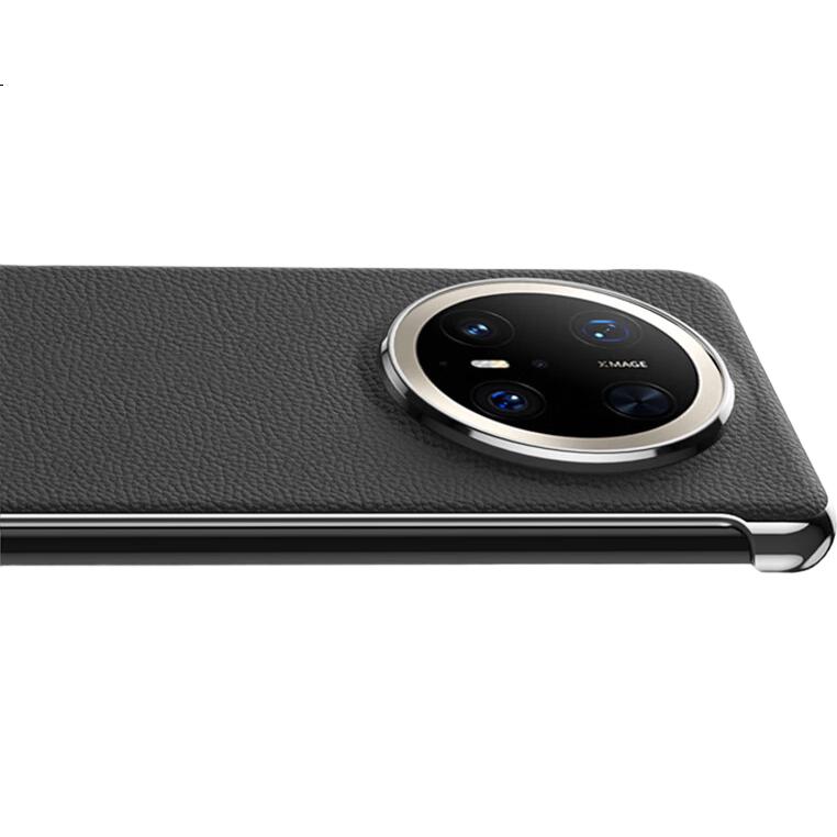 POZZO Чехол для Huawei Pura 70 Pro из натуральной кожи, ультратонкий, без бортиков, бизнес-стиль, роскошный, полузакрытый, защита от отпечатков пальцев, совместимость с беспроводной зарядкой