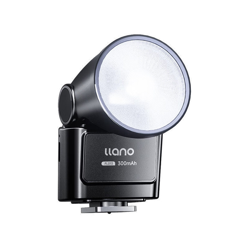 Llano Camera Top Flash Mini Portable Pocket Fill Light Tilting Flip Hot Shoe Light Compatible with Sony ZV-E10 Canon R50 Nikon Z30 Fuji