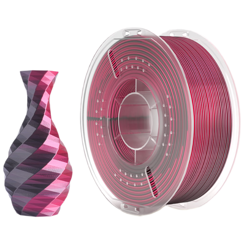 ELEGOO Silk Black Red PLA 3D Printing Filament 1.75mm 1kg Universal Smooth PLA Silk Material