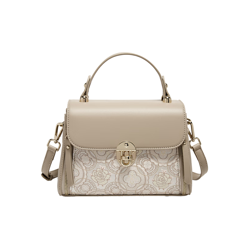 FOXER Women's Large Capacity Chinese Style Crossbody Shoulder Bag Mom Bag Lightweight Luxury Gift for Girlfriend Birthday