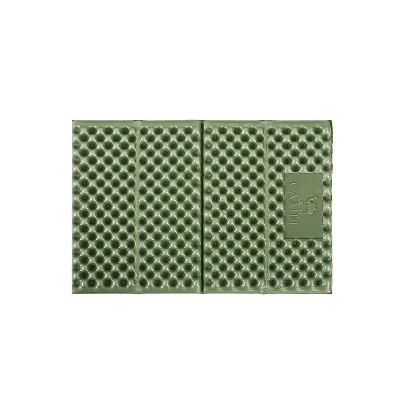 CAMEL Outdoor Camping Egg Tray Mat, Tent Sleeping Pad, Foldable Seat Cushion, Ground Mat, Egg Shell Moisture-Proof Seat Cushion, Green Floor Mat