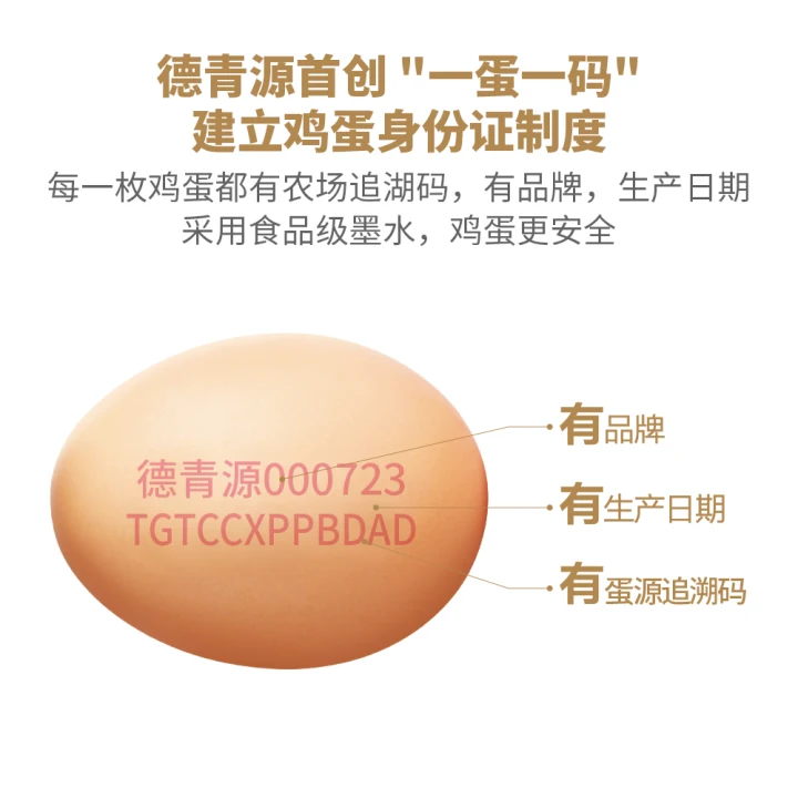 德青源A+级鲜鸡蛋64枚6.4斤起 无抗生素 健身食材 营养早餐年货礼盒