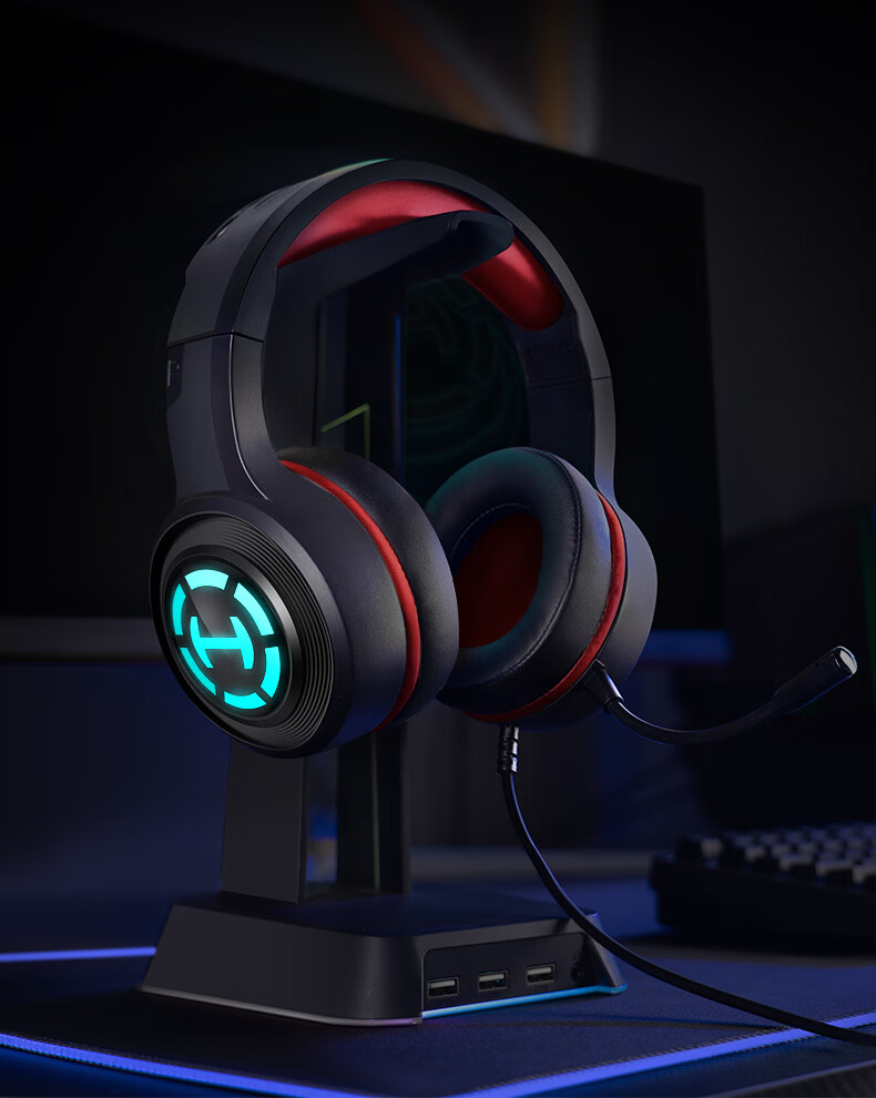 EDIFIER HECATE G15 Gaming Edition USB 7.1 Channel Wired Over-Ear Gaming Headset with Microphone for PC, Online Classes, Office, Black and Red 5