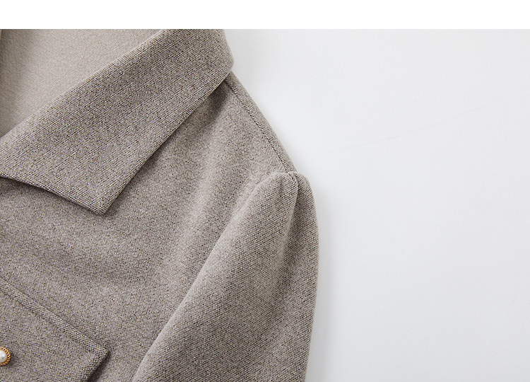 Demana Hyaluronic Acid Shirt Winter Elegant Commuter Lapel Flap Button Loose Small Size Women's Blouse 13