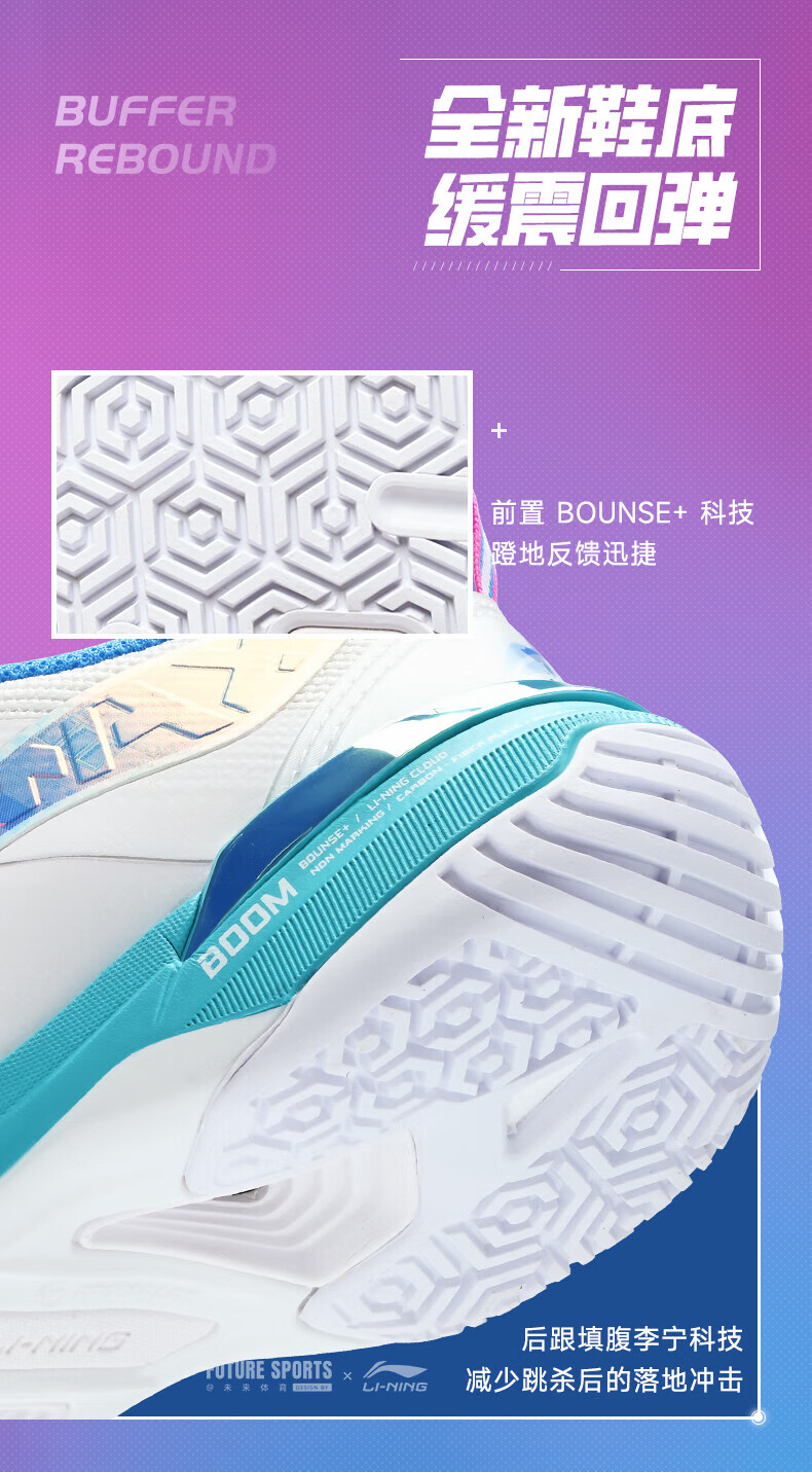 LI-NING Badminton Shoes Blade Max City Edition Master Tournament Color Professional Training Sports Shoes Size 36 16