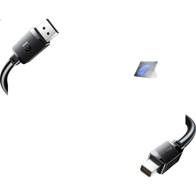 Кабель SAMZHE MiniDP to DP 1.4, 1м, адаптер Mini DisplayPort, 8K 60Hz, Thunderbolt 240Hz HD, для Apple/Microsoft ноутбуков на монитор MTP10