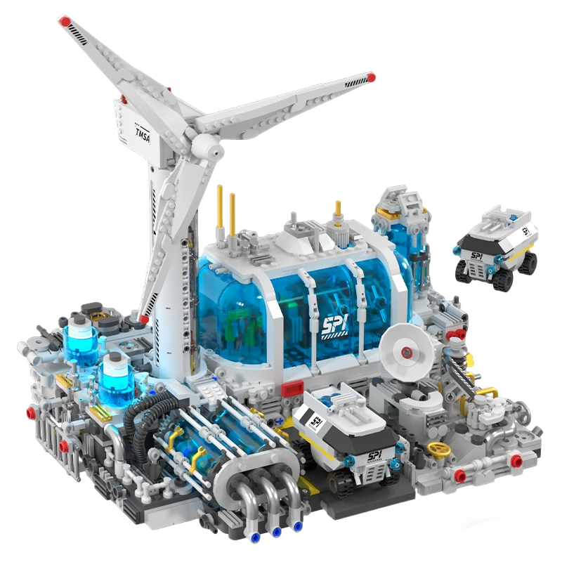 Building Block Wind Power Station Model Compatible with LEGO Toy for Adults and Boys Ages 6-14 Birthday New Year Gift