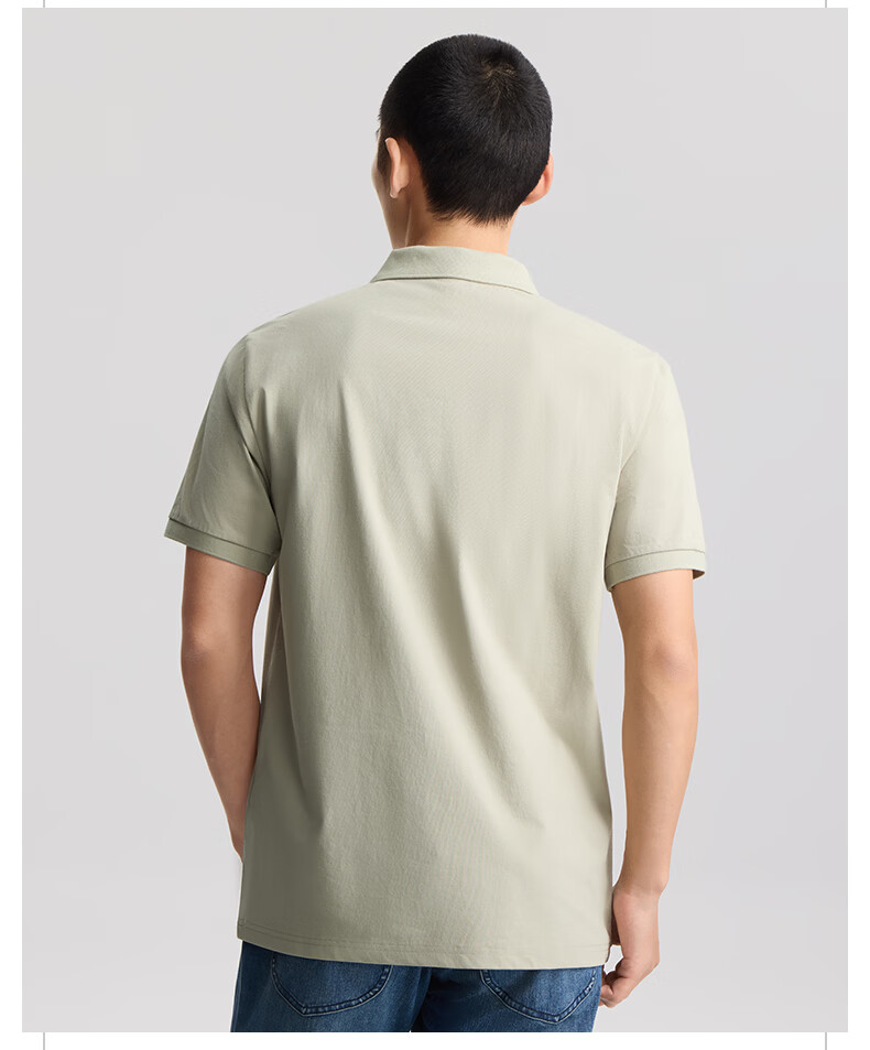 Lee 26 Spring Summer New Standard Fit Polo Shirt with Small Logo Emblem for Men Navy Blue 2XL 4