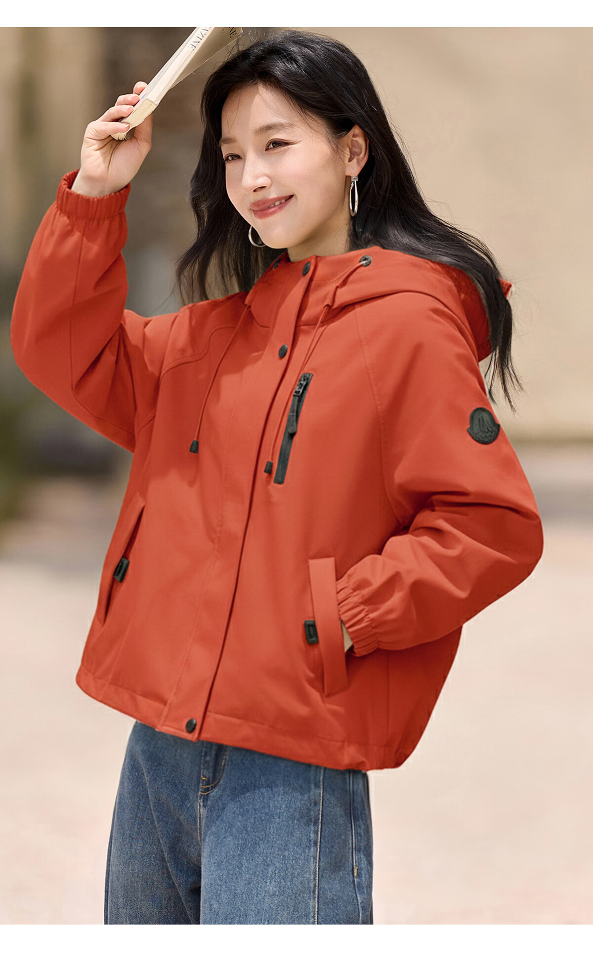 Chushen Spring and Autumn Short Jacket Women Fashion Stand Collar Drop Shoulder Loose Casual Jacket Top S53D049 21