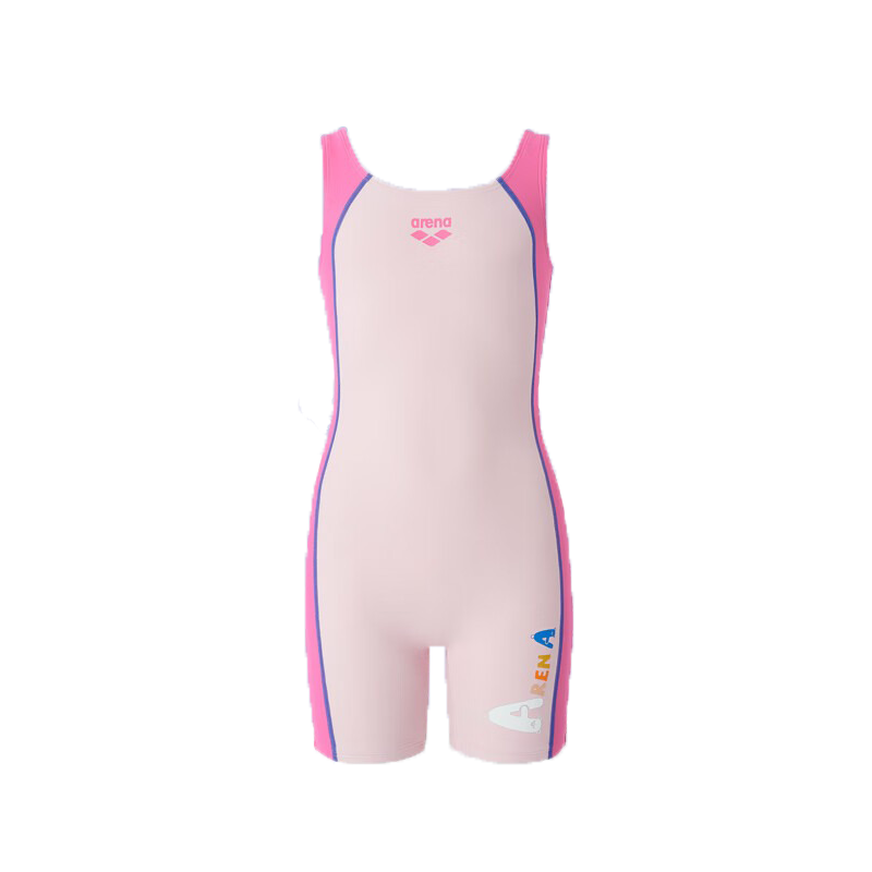 Arena Children's Swimsuit for Girls, Youth Square-Leg One-Piece Professional Swimwear, Chlorine-Resistant, Sun Protection, Quick-Drying, Comfortable, High Elasticity