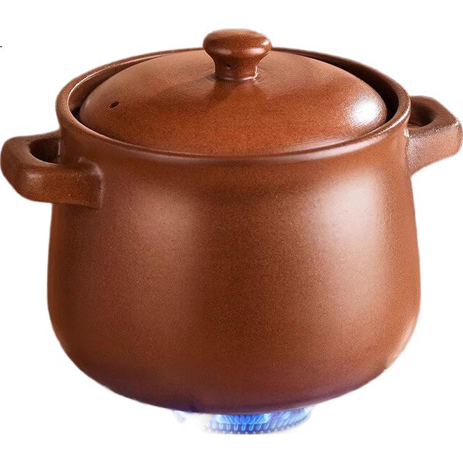 Керамический горшок для супа CERAMICS, плоский, без глазури, для газовой плиты, традиционный, для здоровья, 5 л