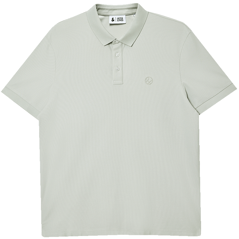 JACK&JONES Men's Polo Shirt Cool Touch Simple Embroidery Slim Fit Multi-Color Short Sleeve Collared Top 226106018