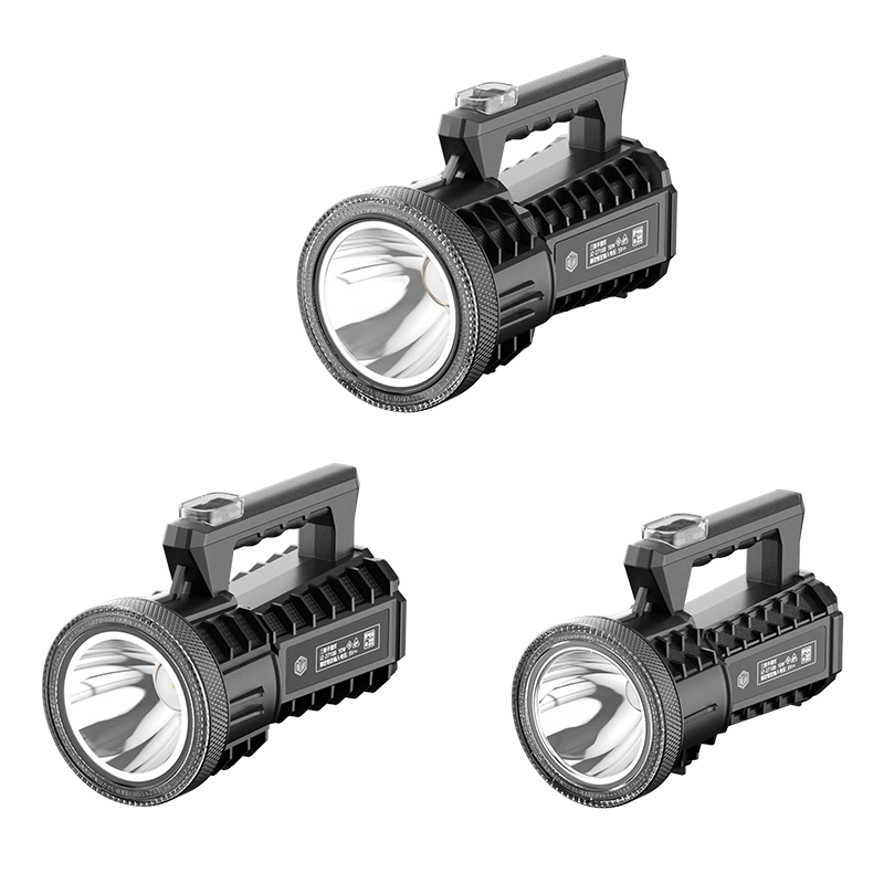 JD Jingzao Outdoor Spotlight Flashlight High Brightness Long Battery Life Handheld Mining Lamp Large Size