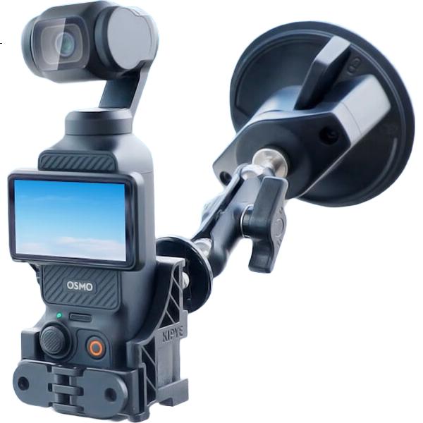 Крепление-присоска Qiye для автомобиля, для DJI Pocket 3, аксессуар для крепления на панель и центральную консоль