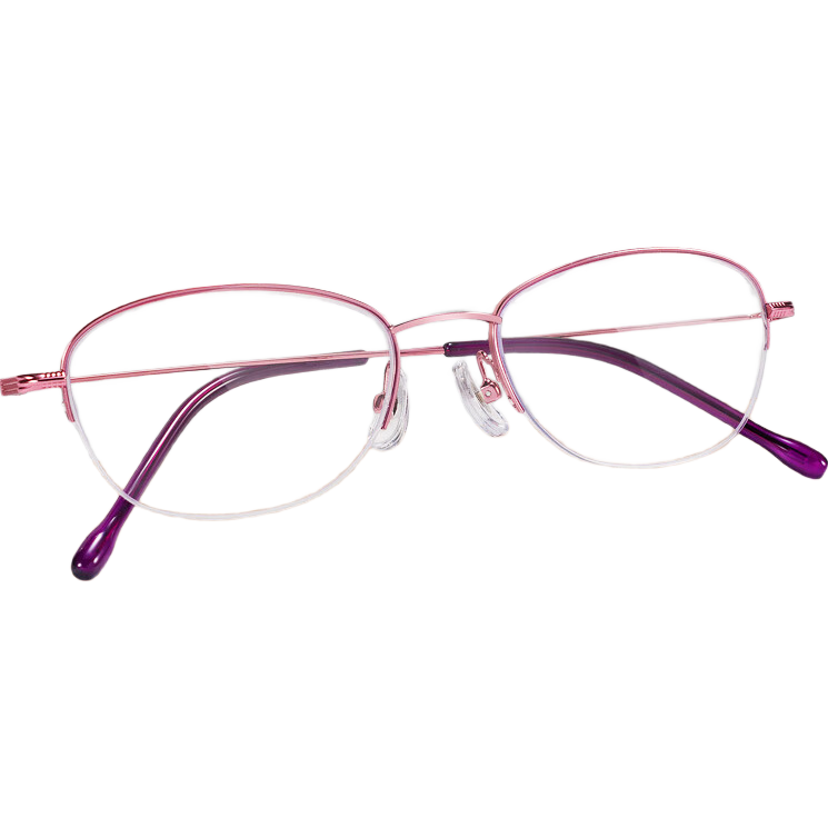 Sunset Red Anti-Blue Light Fashion Ultra-Light Presbyopic Glasses for Women E2021F 400 Degree