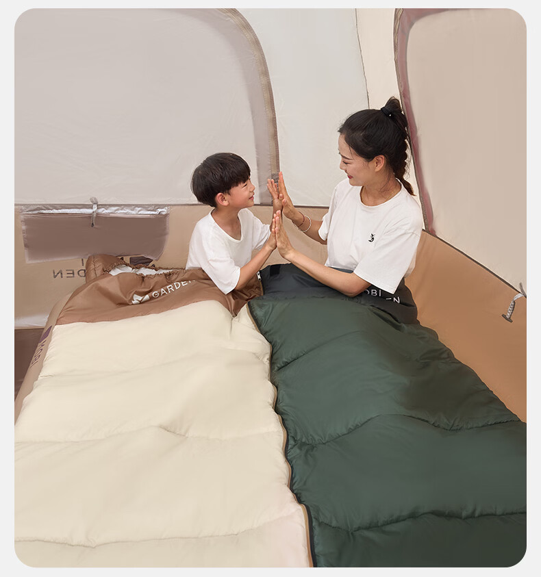 MOBIGARDEN Xiangyun Sleeping Bag 1.4 Outdoor Camping Connectable Single Warm Envelope Sleeping Bag NX25662007 Pine Green 16