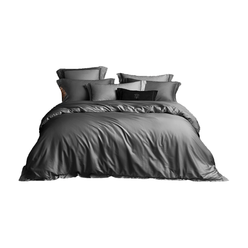 LOVO Luolai Shenghuo 60S Combed Cotton Satin Four-Piece Bedding Set, Luxury Duvet Cover, All Cotton, 200*230cm