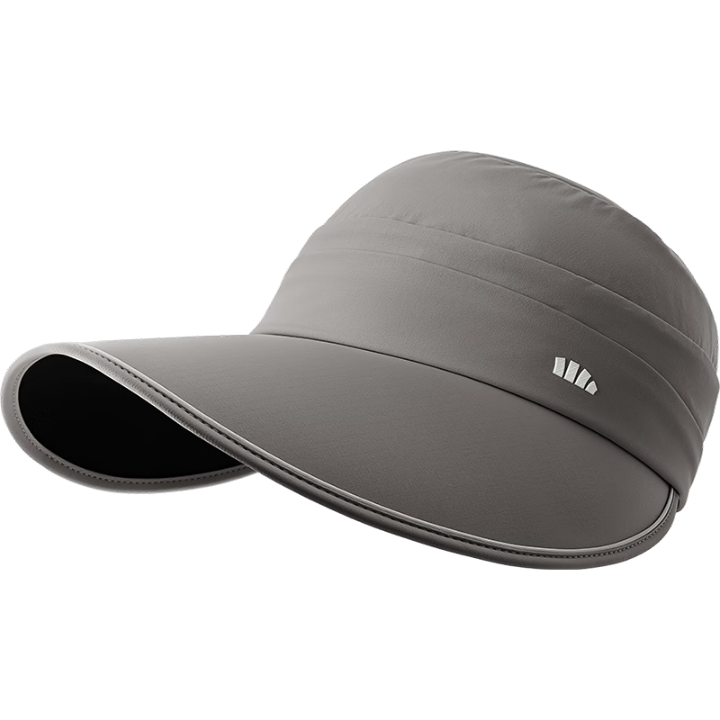 Beneunder Baseball Cap Duckbill Sun Hat UV Protection Large Brim Gray for Women