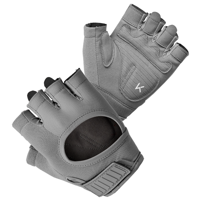 Keep Fitness Gloves for Men And Women with 3D Palm Pads, Dumbbell Equipment Wrist Guards, Strength Training Wear-Resistant Non-Slip Gloves, Carbon Gray M