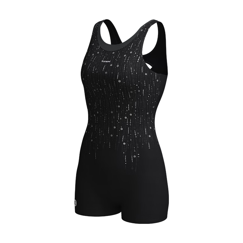 TOSWIM 2026 New Women's Swimsuit Hot Spring Swimwear Beach Vacation Racing Swimsuit Premium Silver Dream Starry M