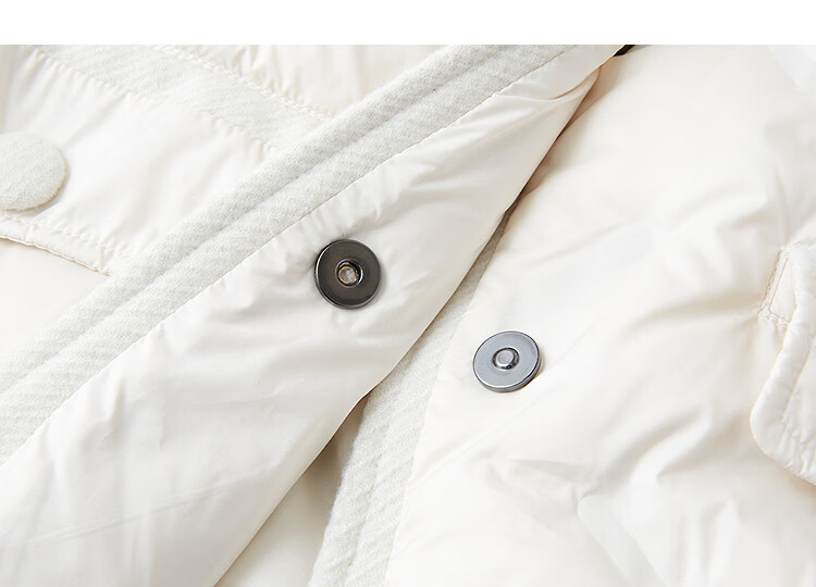 Demana [Lightweight Warmth Combination] Winter 90% Duck Down Korean Style Stand Collar Fabric Magnetic Snap Three-Layer Craft Women's Down Jacket 8
