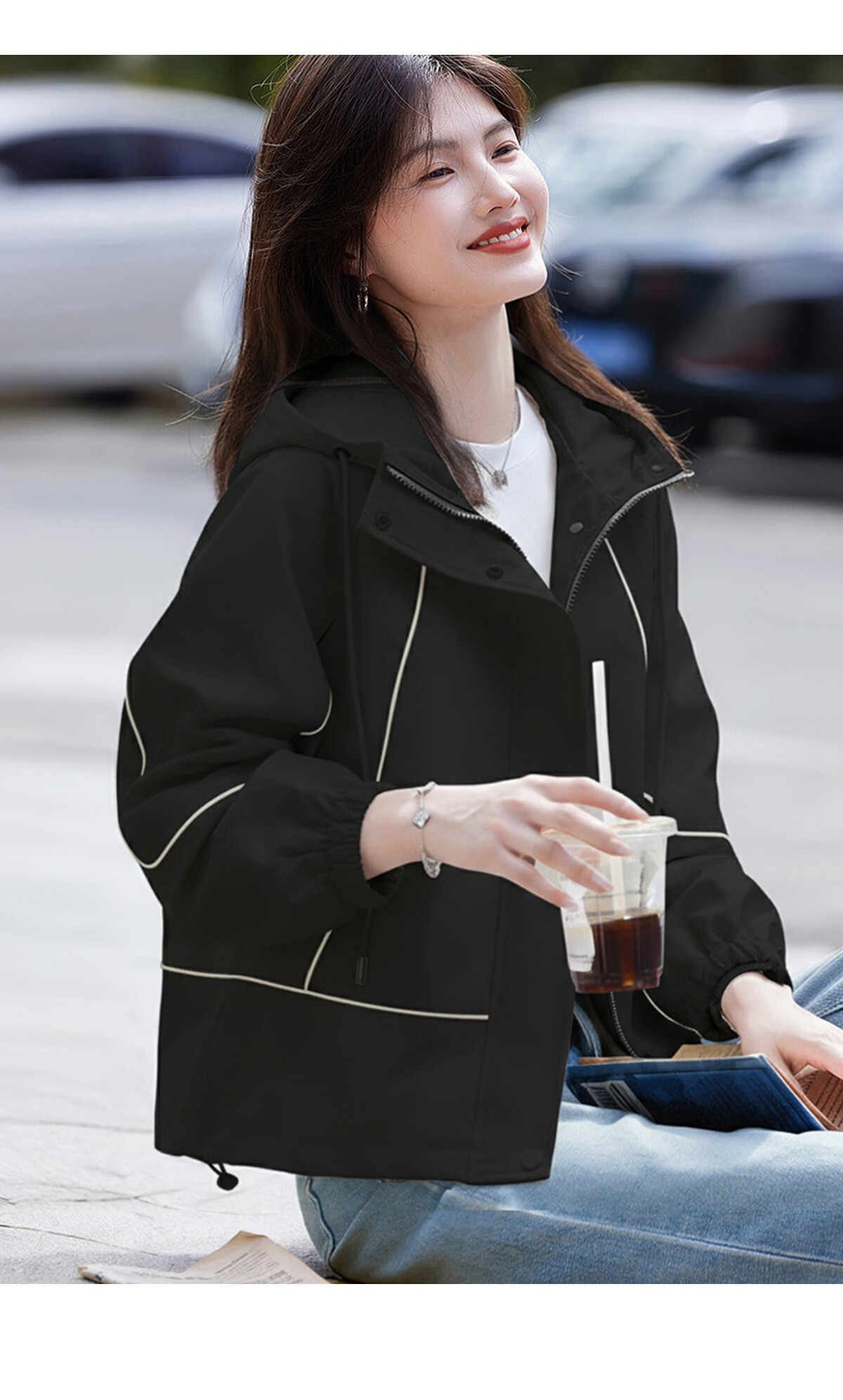 She Enjoy Casual Jacket Women Lazy Style Cardigan Loose Versatile Short Coat Top T53D016 7