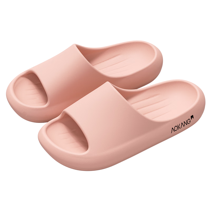 Aokang Men's Slippers Soft Cushioning Home Bathroom Shower Non-Slip Odor-Resistant Antibacterial EVA Thick Sole Summer Outdoor Women's Sandals