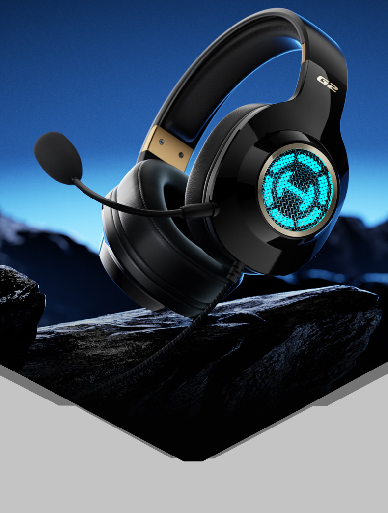 EDIFIER HECATE G2 HD Edition THX Spatial Audio Wired Gaming Headset Over-Ear Computer Headphones with Microphone for Online Classes Office Delta FPS PUBG White 16
