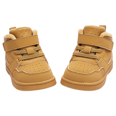 Balabala Kids Sneakers Children's Board Shoes Boys and Girls Toddler Walking Shoes 2025 Autumn Winter High-top Fleece-lined Non-slip 209425144209