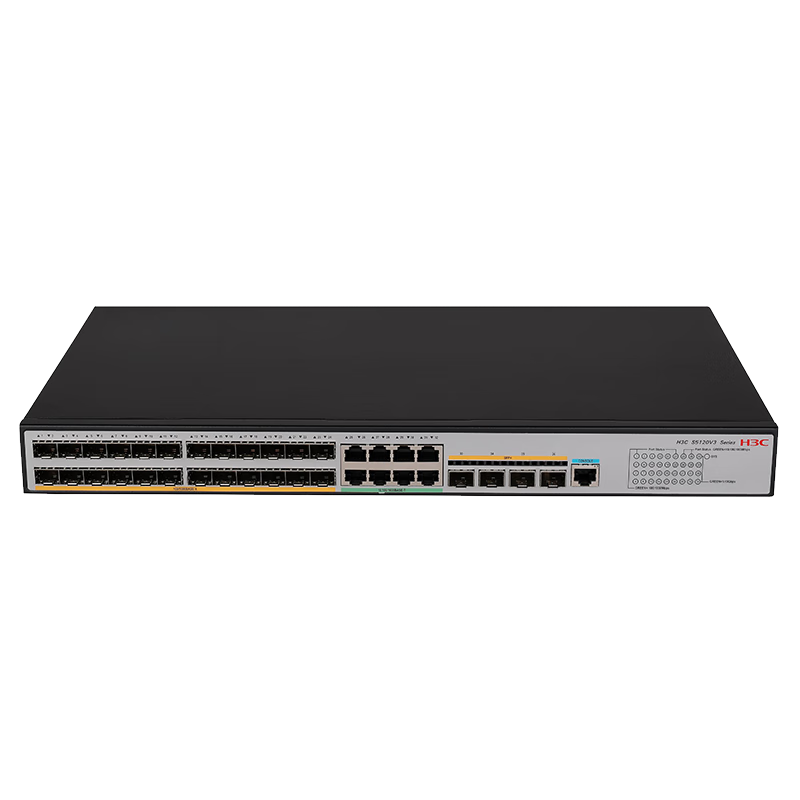 H3C S5120V3-36F-SI 24-Port Gigabit Optical + 8 Gigabit Electrical + 4 10-Gigabit Optical Layer 3 Managed Enterprise Network Switch IPv6/Stacking/Visual Management