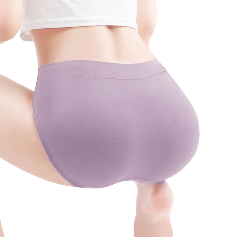 Qihaiqiu Disposable Underwear Plus Size High Waist 210 Jin Maternity Postpartum C-Section Antibacterial Purple Shorts 4 Pieces XXXXXL