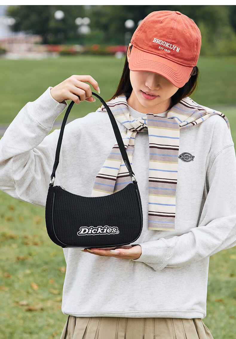 Dickies Classic Casual White Women's Shoulder Crossbody Underarm Bag 17