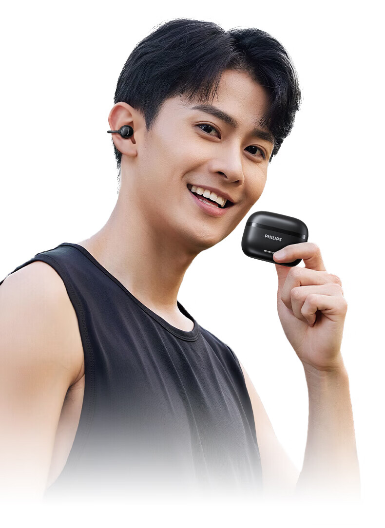 PHILIPS Bluetooth Bone Conduction Clip-On Open-Ear Sports Wireless Headphones Noise Cancelling for Apple Huawei Xiaomi - White 7