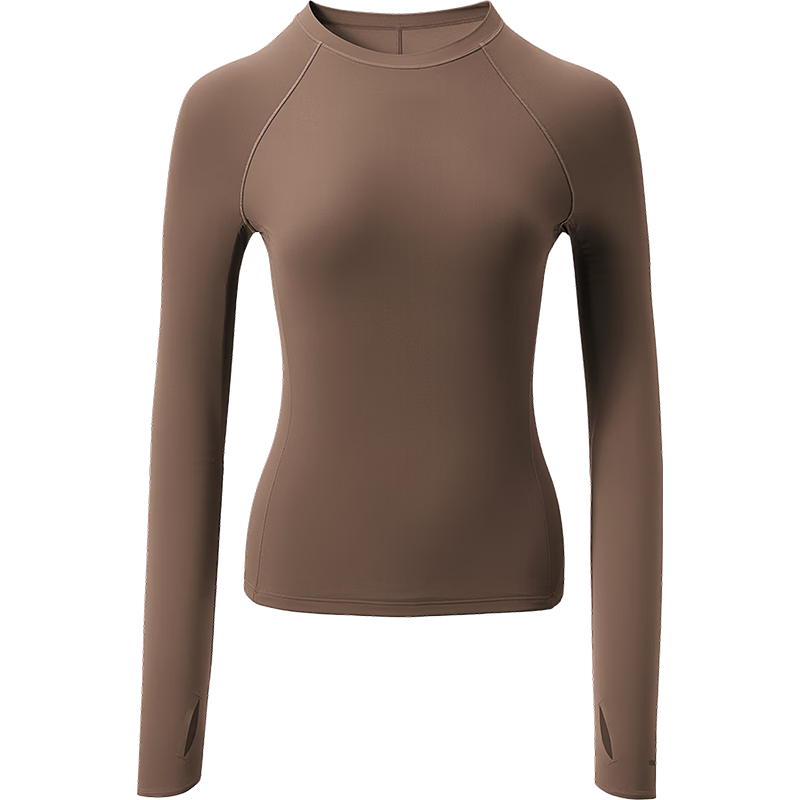 Beneunder Women's Sports Sun Protection Jacket Long Sleeve Quick-Dry Breathable Base Layer Shaping Top HE018 Burgundy Purple XL