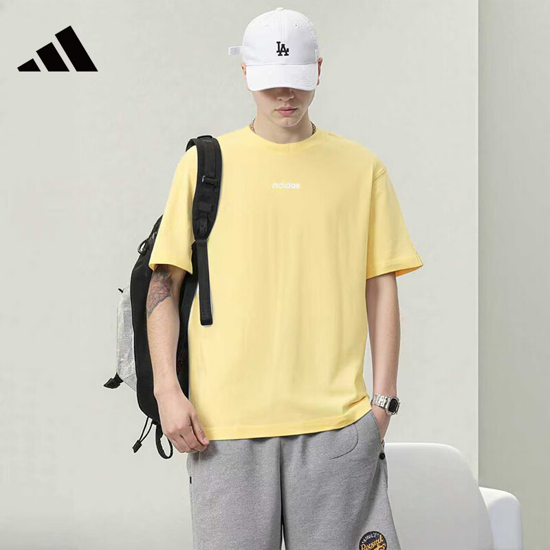 Adidas Unisex Breathable Comfortable Trendy Sports Casual Short Sleeve T-Shirt