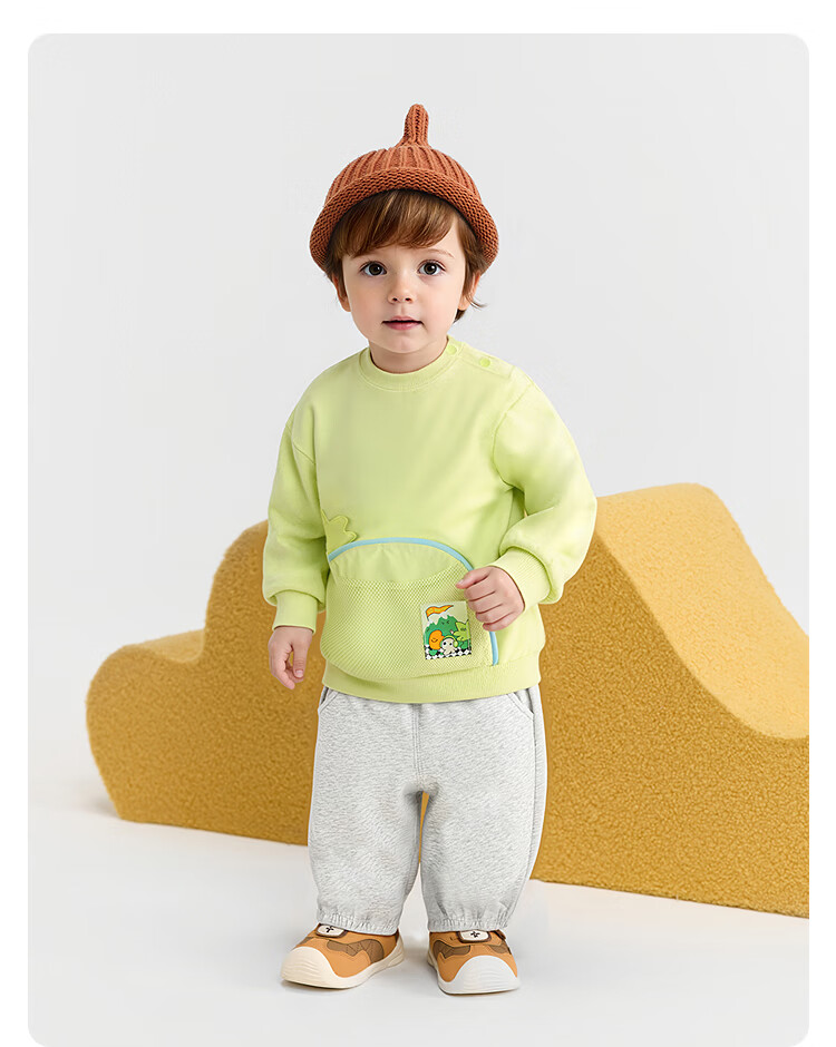 Balabala Kids Two-Piece Set Toddler Baby Boys Girls 2026 New Spring Outfit Top and Pants Cute Comfortable 18