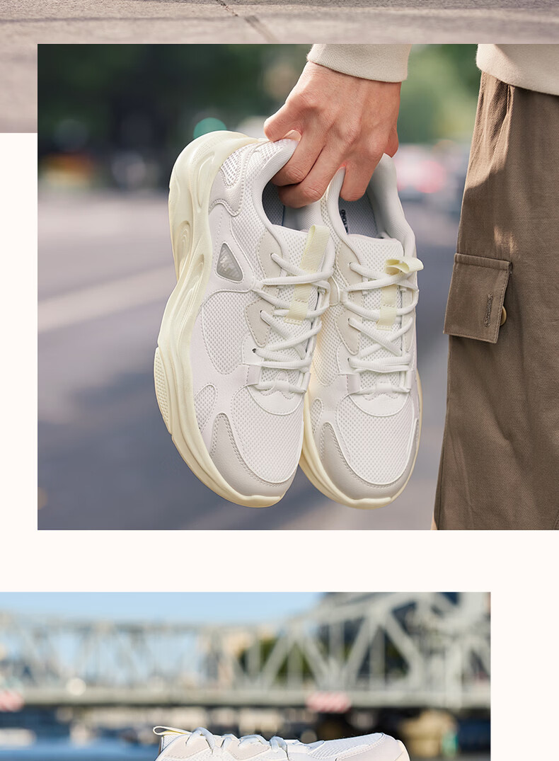 361° Men's Winter New Thick-Soled Shock-Absorbing Commuter Retro Casual Dad Sneakers 672616762-1 7
