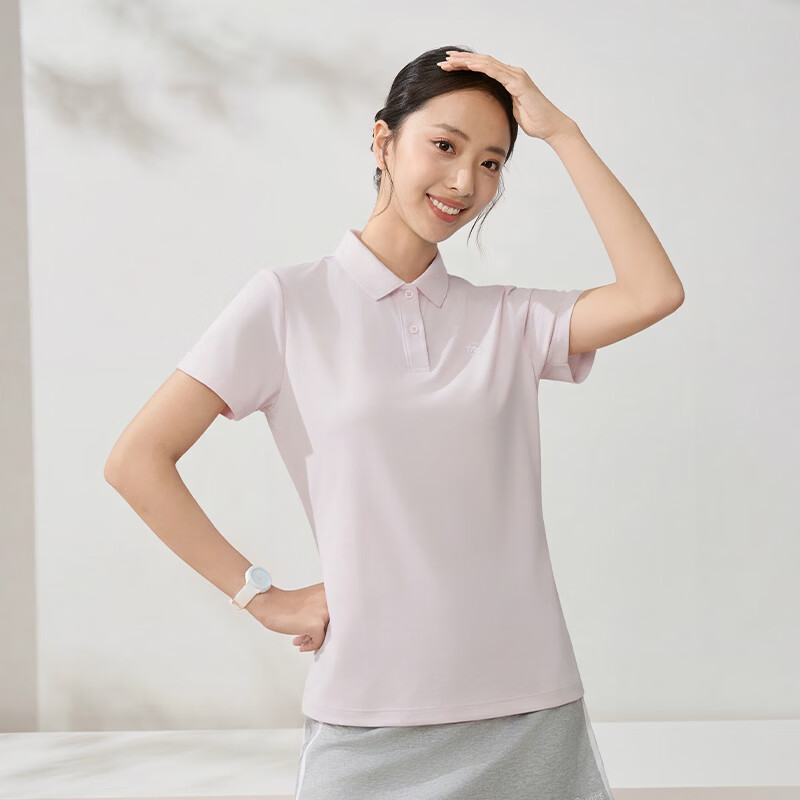 361° Women's Short Sleeve T-Shirt Spring Summer Quick-Dry Polo Shirt Sports Running Training Top 662624112H-5