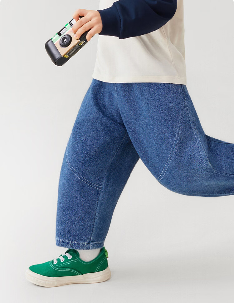 Disney Baby Boys' Denim Jeans Children's Pants Toddler Spring Casual Loose Comfortable Versatile Long Pants Light Blue 120 8