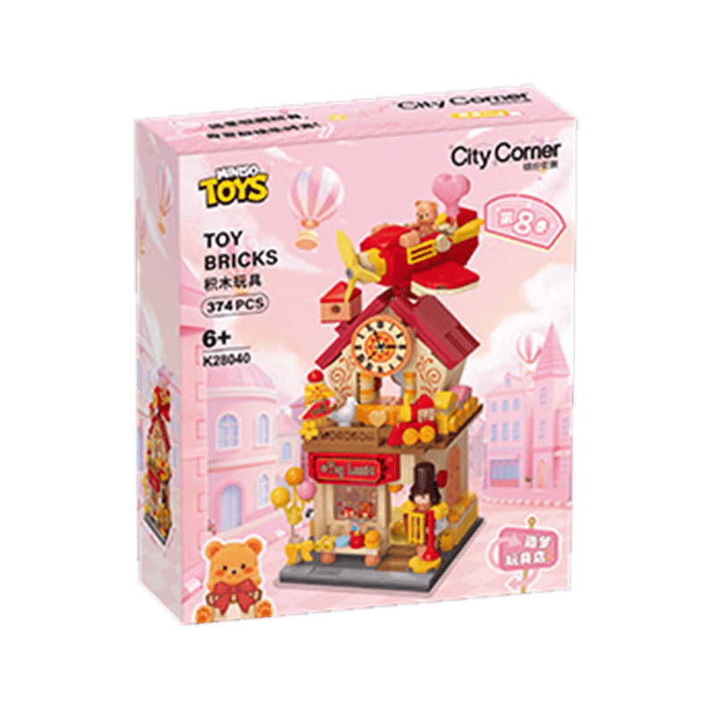 MINISO Street View Series Season 8 Building Block Model Toy Ornament Birthday Gift for Men and Women Dream Toy Store K28040