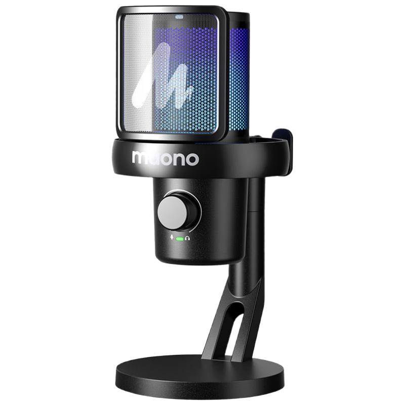 Maono Wireless Microphone Live Singing KTV Condenser Microphone Professional Built-in Sound Card Computer Mobile Recording Dedicated Device Software Reverb Tuning DM40Live Desktop Model