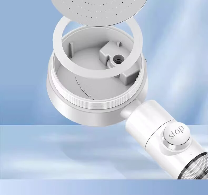 MUGE High-Pressure Filtered Shower Head with Chlorine Removal and Replaceable Filter Cartridge, Powerful Water Flow Handheld Showerhead 24