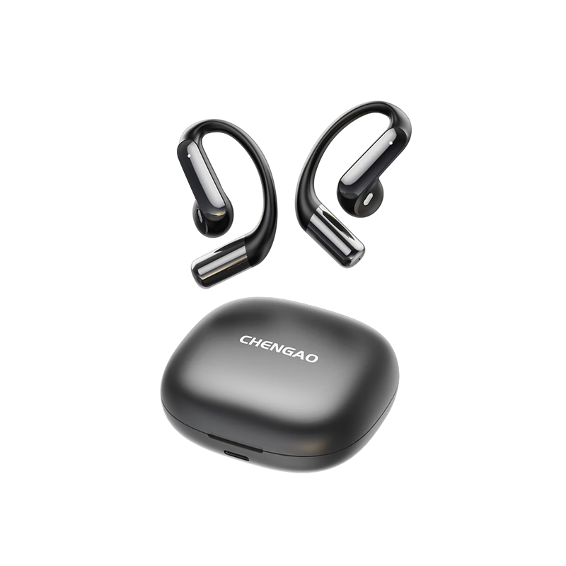 Chengao Wireless Bluetooth Earphones Ear-Hook HD Sound 2026 New Bone Conduction Sports Running Cycling Long Battery Life Universal Phone G129 Skin Color