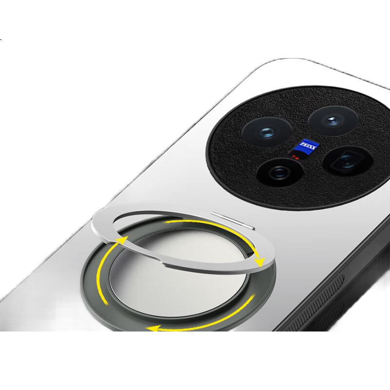 HOLDZU Чехол-книжка для Vivo X200S, магнитный, противоударный, с подставкой, звездное серебро