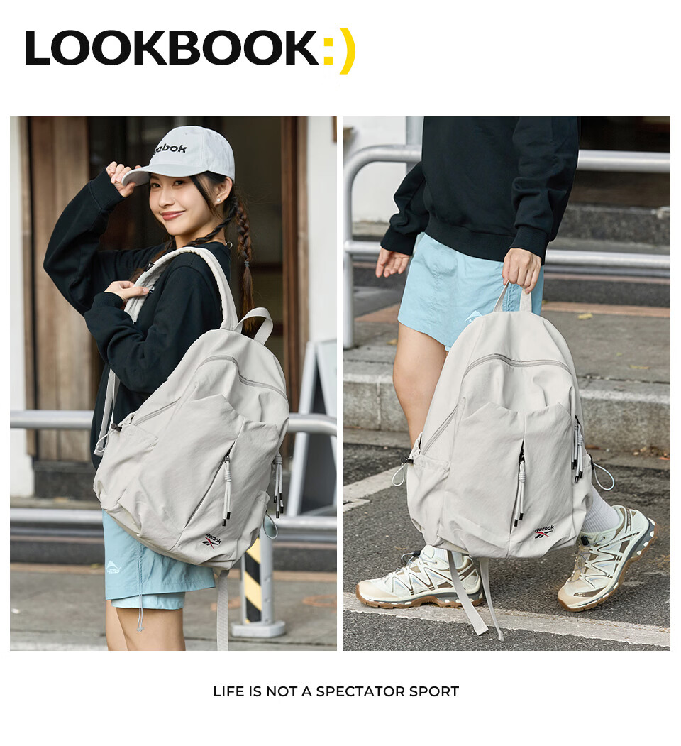 Reebok New Men's Sports Casual Large Capacity Backpack for High School and College Students Commuter School Bag Women Ginger Yellow 10