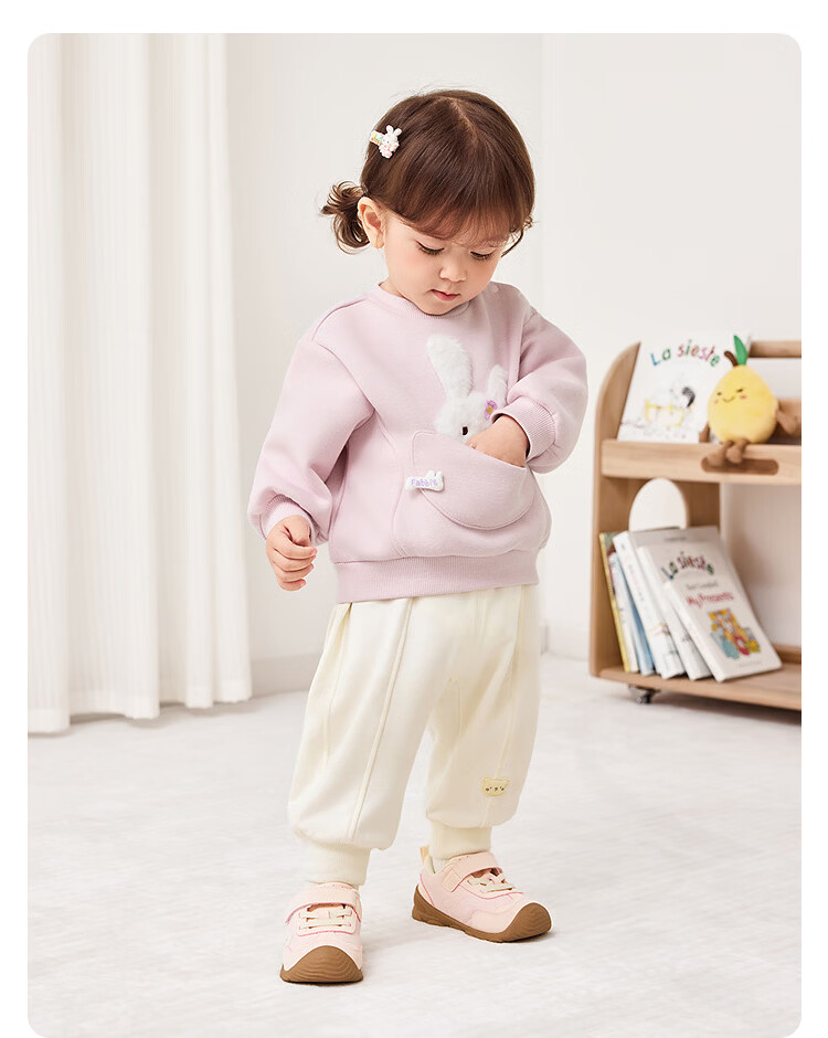 Balabala Kids Pants Boys Girls 2026 New Spring Autumn Baby Warm Casual Sports Cartoon Trendy Pants 15