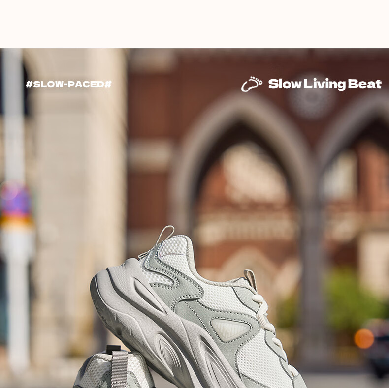 361° Women's Sports Shoes Spring Summer New Thick Sole Cushioning Commuter Retro Casual Dad Sneakers 682616762-1 20