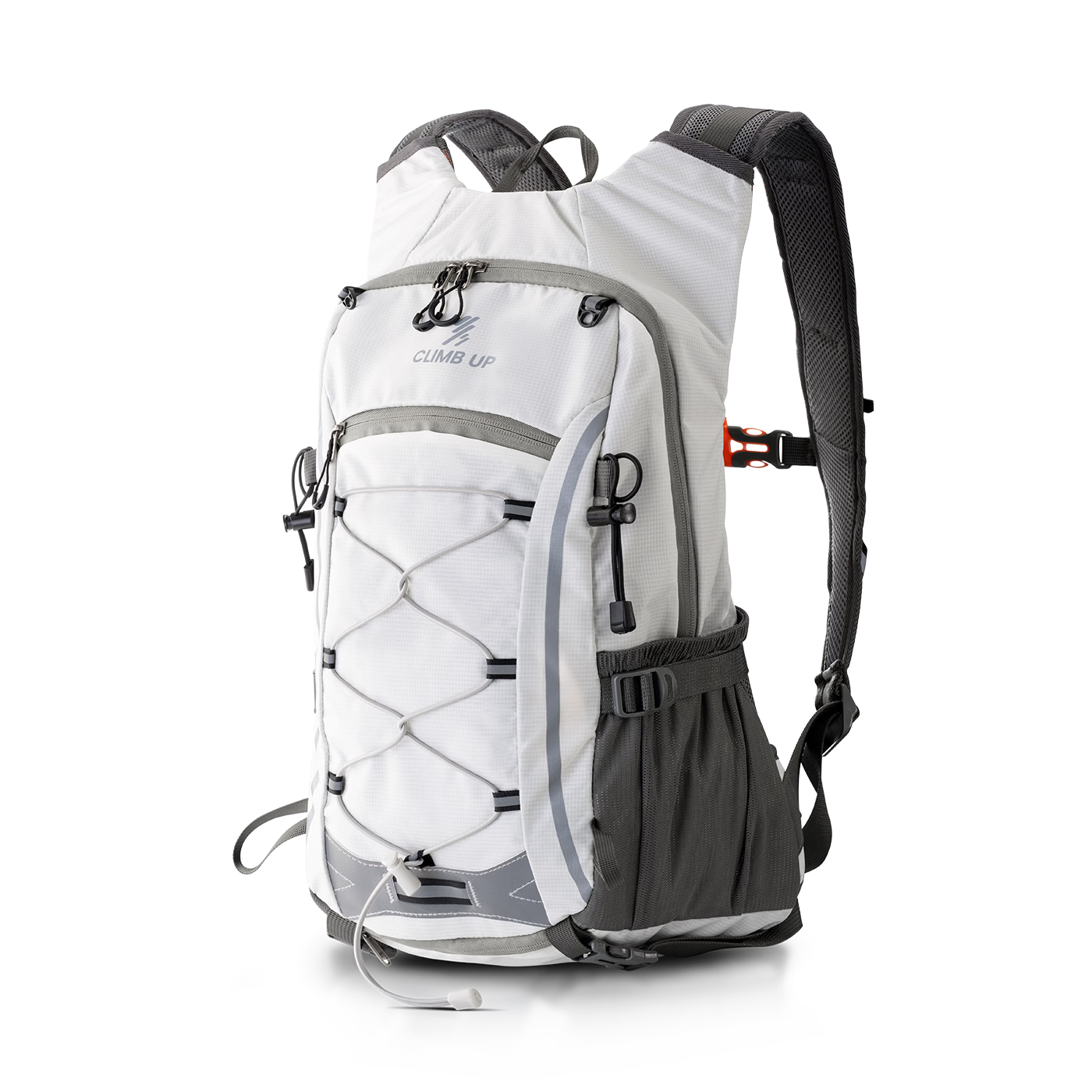 Saipu Outdoor Hiking Backpack Lightweight Waterproof Professional 28L Travel Daypack for Men and Women - Gray White