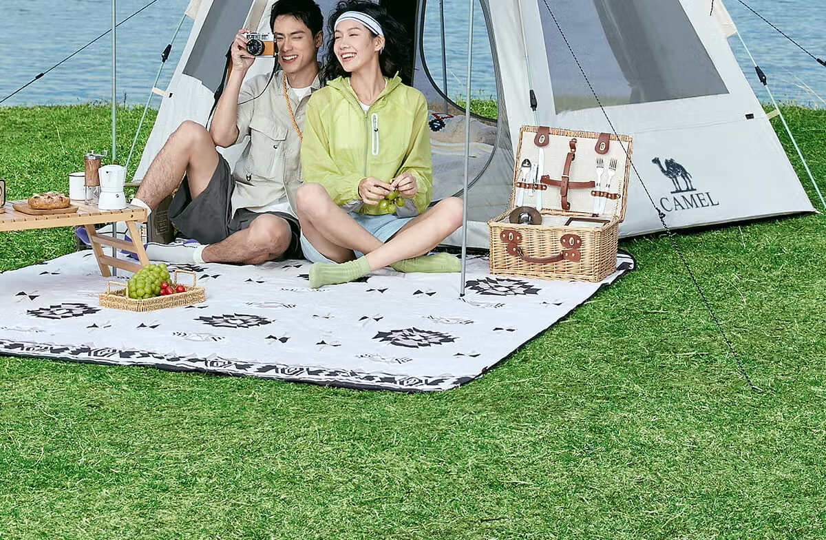 CAMEL Outdoor Hexagonal Automatic Canopy Tent Portable Park Camping Overnight Tent B151 Pearl White 11